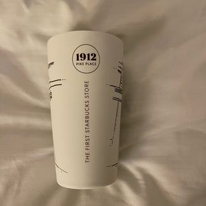 Starbucks 2020 Ceramic White Storefront Soft Touch 12oz Pike Place
